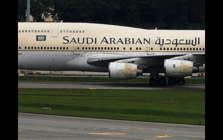 El vuelo 872 de Saudia Airlines era proveniente de Jeddah, en Arabia Saudita. ESPECIAL /