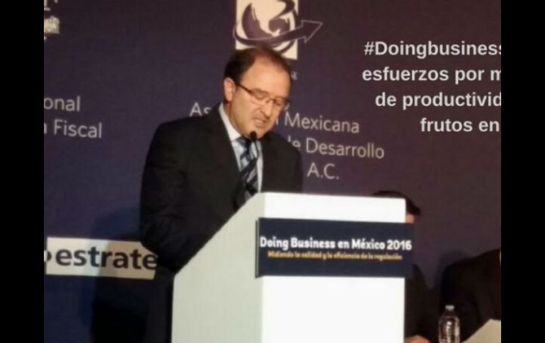 Al término del Doing Business en México 2016, Corrochano aseveró que el entorno internacional es complejo para toda la región. TWITTER / @bancomundialmx