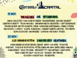 La Fase 1 de venta de boletos, el abono para dos días, ya está agotado. TWITTER / @CoronaCapital