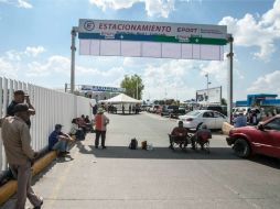 Los ejidatarios bloquean el estacionamiento desde la mañana de este jueves. EL INFORMADOR / ARCHIVO