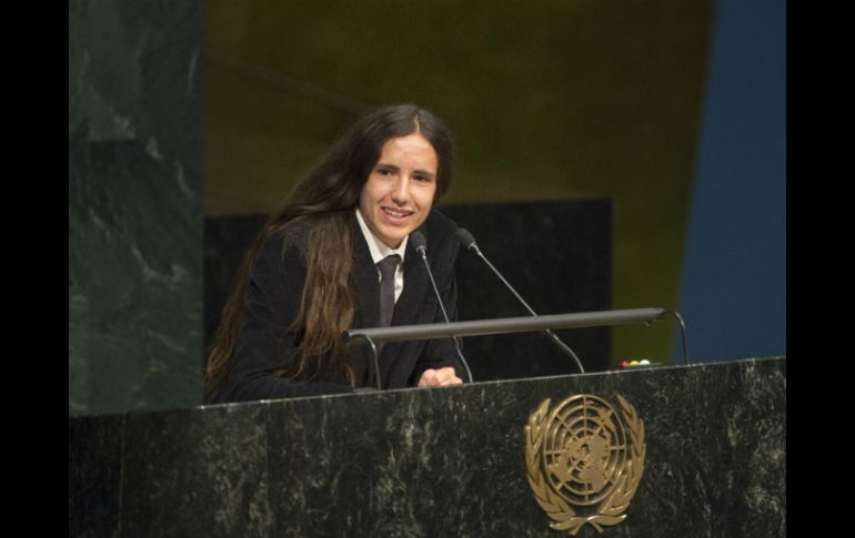 Xiuhtezcatl demandó en 2015 al Gobierno de EU por contribuir al cambio climático al usar y permitir el uso de combustibles fósiles. EFE / ARCHIVO