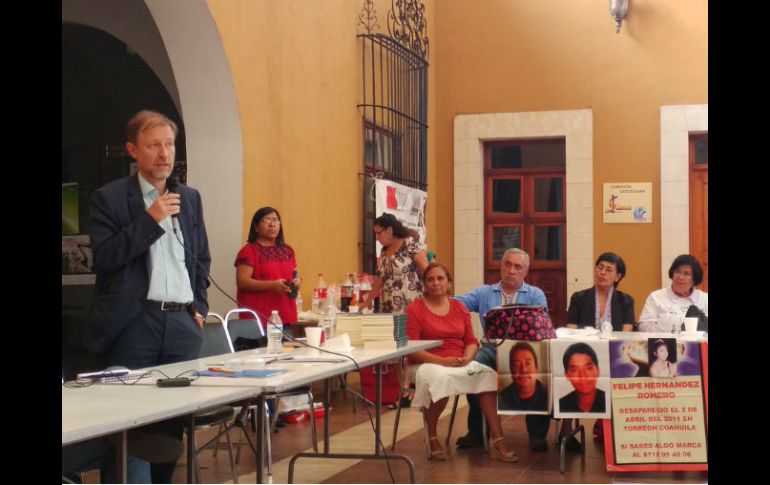 Jan Jarab se reunió con colectivos de víctimas de desaparición forzada. TWITTER / @GRACE_MAHOGANY