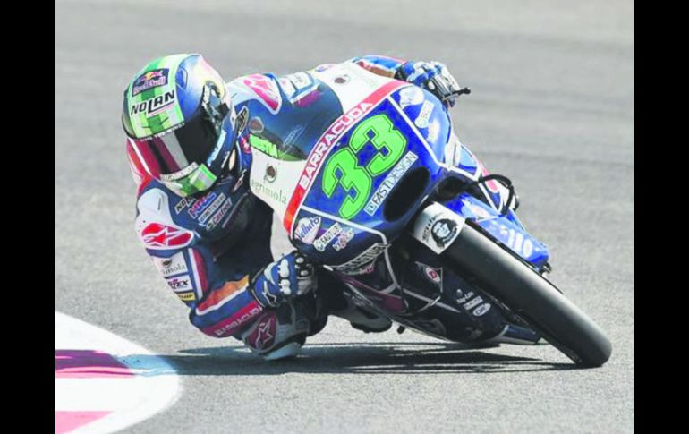 Enea Bastianini. El italiano del equipo Honda tuvo el mejor tiempo en la clasificación. EFE /