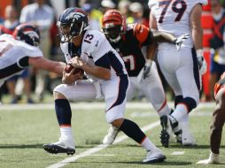 Trevor Siemian impuso una marca en su carrera al lanzar cuatro pases para touchdown. AP /  G. Landers