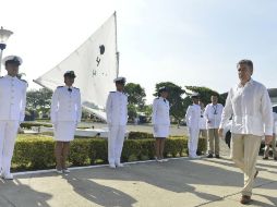 Previamente, Juan Manuel Santos honró a las Fuerzas Militares y de Policía, dando así inicio a una histórica jornada. NTX / Cortesía