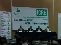 Imagen de la presentación del Índice de Cumplimiento de la Responsabilidad Educativa (ICRE) 2016. EL INFORMADOR / E. Mondragón