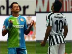 Javier Hernández y Marco Fabián fueron elegidos como parte del once ideal de la quinta fecha de la Bundesliga. ESPECIAL /