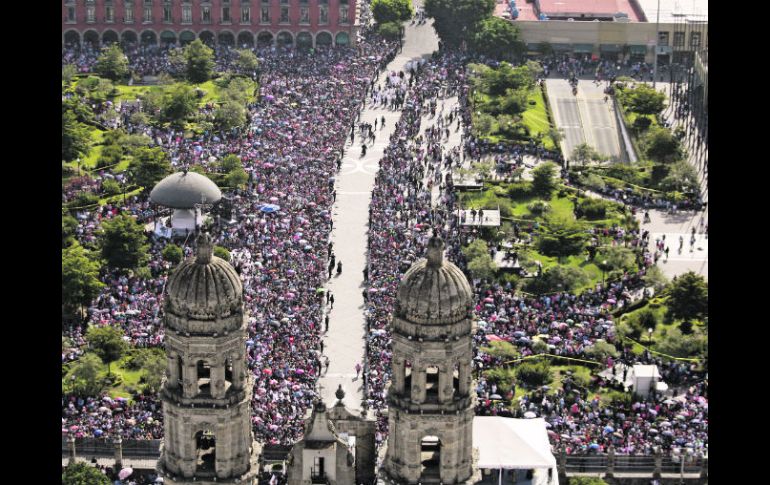 Estiman que la asistencia para el próximo miércoles 12 de octubre será de entre un millón 250 mil y un millón 500 mil personas. NTX / ARCHIVO