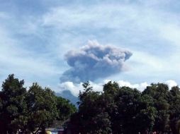 El Hijo de Rinjani, que cada año atrae a miles de turistas, ha entrado en los últimos meses varias veces en erupción. EFE /