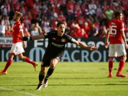 La anotación de 'Chicharito' fue elegida por los fans de la Bundesliga. TWITTER / @bayer04_es