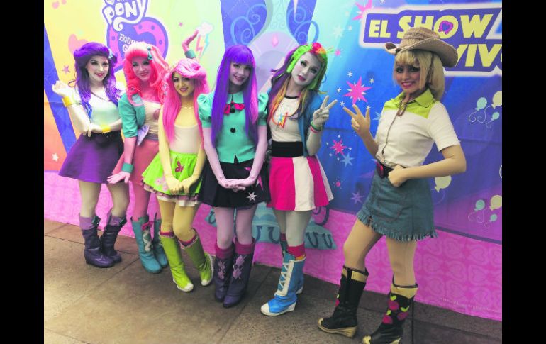 Las Equestria Girls son parte principal del espectáculo. EL INFORMADOR / E. Esparza