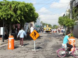 ''Vamos a hacer primero la calle de Longinos Cadena, desde 8 de julio hasta María Bancalari'', señala Alfaro. EL INFORMADOR / P. Franco