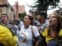 Algunos colombianos consideran que el No es el triunfo de la justicia, porque el país no puede olvidar el dolor de los años de guerra. AP / A. Cubillos