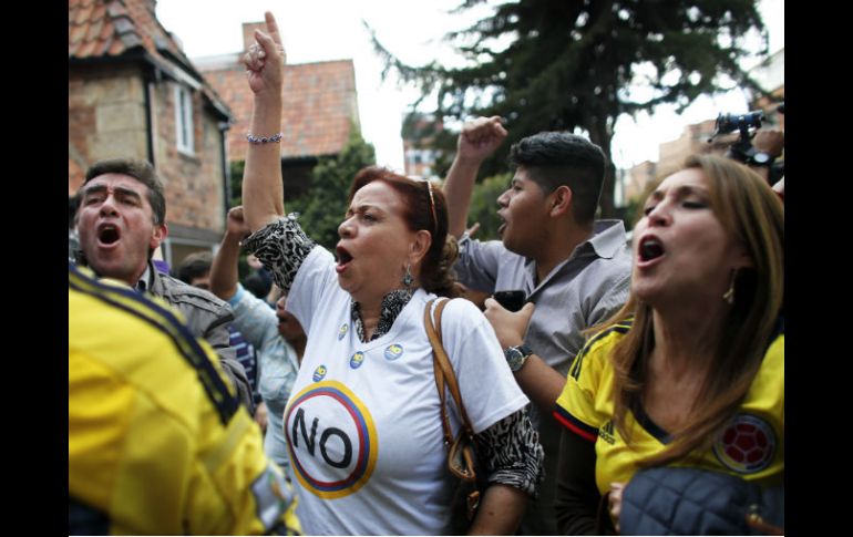 Algunos colombianos consideran que el No es el triunfo de la justicia, porque el país no puede olvidar el dolor de los años de guerra. AP / A. Cubillos