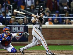 Conor Gillaspie silencia el Citi Field al pegar de jonrón en la novena. AFP /