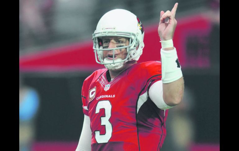 Ausente. El quarterback de Arizona, Carson Palmer, no jugará hoy debido a una lesión. AP / ARCHIVO