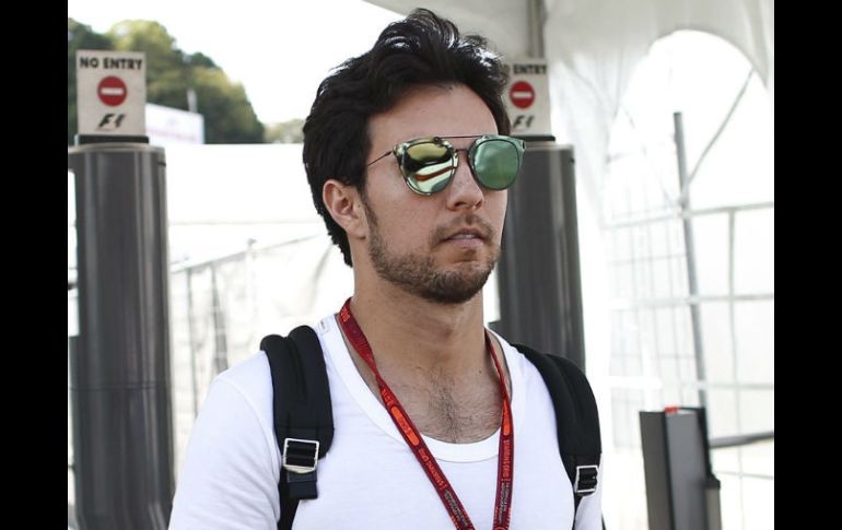 Sergio Pérez, del equipo Sahara Force India, a su llegada al circuito de Suzuka, en Japón. EFE / D. Azubel