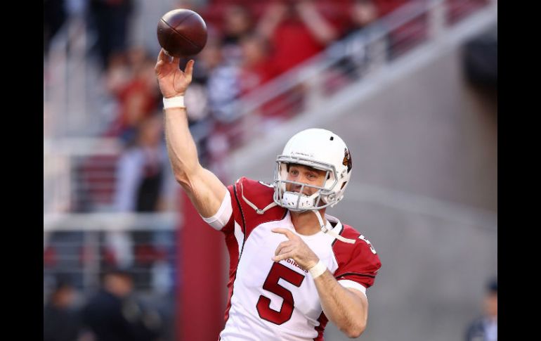 Drew Stanton, quarterback de Arizona, jugó de inicio por primera vez en dos años. AFP / E. Shaw