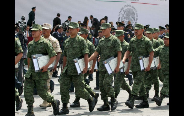 Los militares fueron reconocidos por su labor. NTX / G.Durán