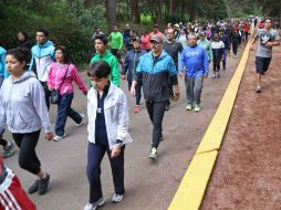 Decenas de corredores realizaron una manifestación pacífica para exigir mayor seguridad, ante distintos hechos delictivos. SUN / B. Fregoso