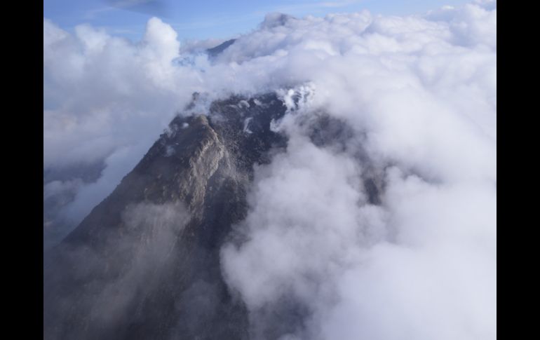 El pasado fin de semana, el Volcán El Colima registró una intensa actividad. ESPECIAL / PC Jalisco