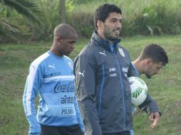 La Selección uruguaya entrenó antes de viajar a Colombia con equipo completo. TWITTER / @Uruguay