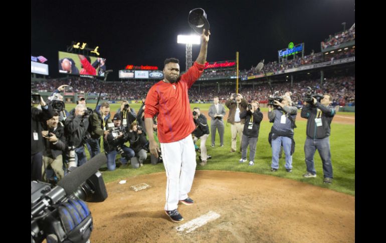 David Ortiz recibió un boleto en el octavo inning, en el que fue su última aparición en el plato de una carrera de 20 años. EFE / M. Campbell