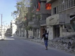 El pasado 6 de octubre estallaron combates entre los Libres de Sham y Yund al Aqsa en Idleb. AP /