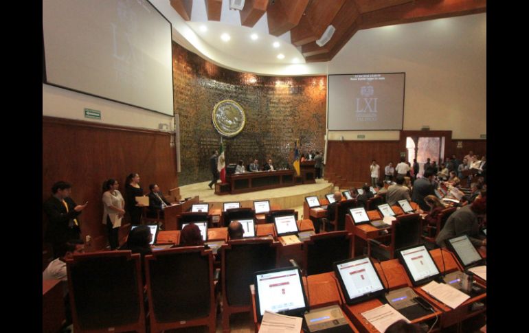 Durante la sesión, el Congreso aprobó girar un exhorto a la SCT para que resuelva el monto a pagar a los ejidatarios. FACEBOOK / Congreso de Jalisco