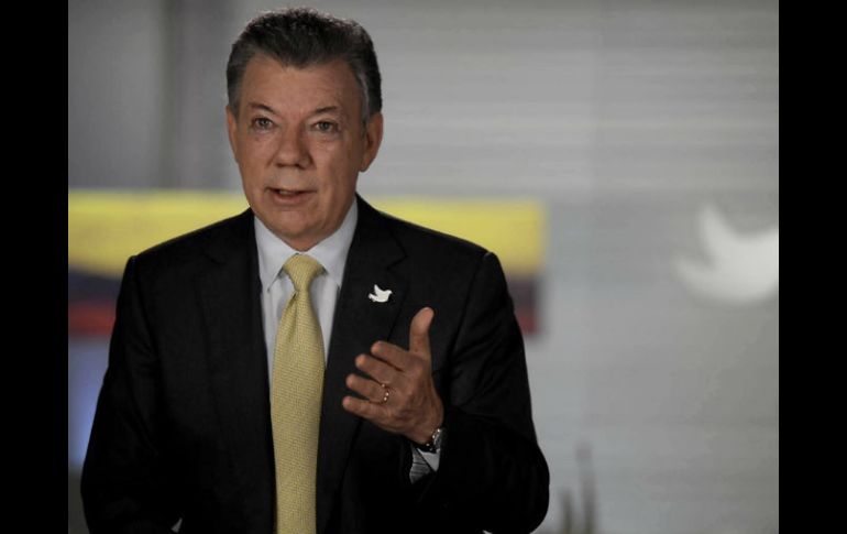 Juan Manuel Santos fue galardonado hace una semana con el Premio Nobel de la Paz. EFE / J.D.Tena