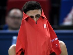 ''No me siento muy bien mentalmente, pero hay que darle méritos a Roberto, quien, sin duda, fue mejor'', insiste Novak. AFP / W. Zhao
