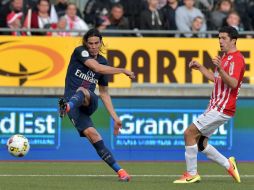 La victoria mantuvo al campeón PSG en el segundo puesto de la tabla, a cuatro puntos del sorpresivo líder Niza. AFP / P. Hertzog