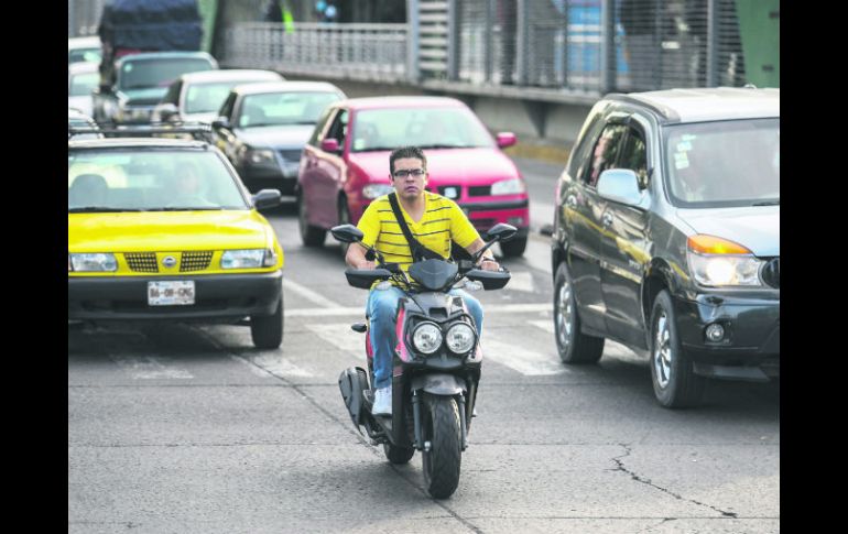 En crecimiento. El parque de motociclistas en Jalisco aumentó 510% en los últimos 15 años. EL INFORMADOR / F. Atilano