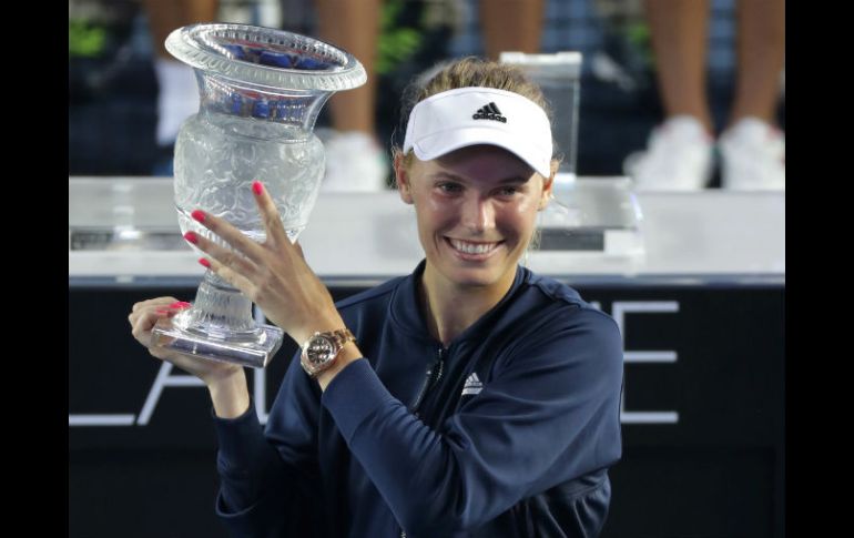 Este éxito en Hong Kong confirma el excelente momento de forma de Wozniacki. AP / V. Vu