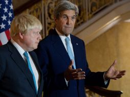 Kerry dialoga en Londres con sus homólogos británico, francés, alemán e italiano tras reunirse en Lausana con Rusia y otras potencias. AFP / J. Tallis