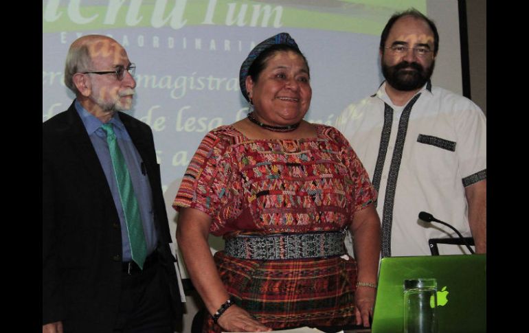 Rigoberta Menchú destaca que víctimas de desaparición y ejecución extrajudicial deben continuar luchando. NTX / G. Granados