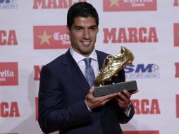 Suárez comenta que le gustaría levantar su tercera Bota de Oro el año que viene. AP / M. Fernández