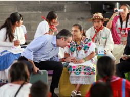 Nuño indicó que la educación es una de las herramientas más importantes para saldar la deuda histórica con los pueblos indígenas. NTX / J. Pazos