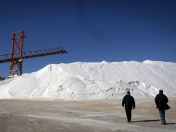 La paraestatal Exportadora de Sal produce ocho de cada 10 toneladas en México. Guerrero Negro es la salinera más grande del mundo. NTX / ARCHIVO