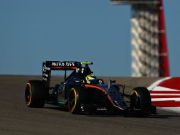 Pérez, piloto de Force India, no podrá buscar la ''pole position'' para la carrera que se llevará  cabo este domingo. AFP / C. Mason