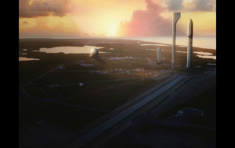 En primera instancia, se enviará una nave no tripulada para construir una planta reabastecedora de propelente. TWITTER / @SpaceX