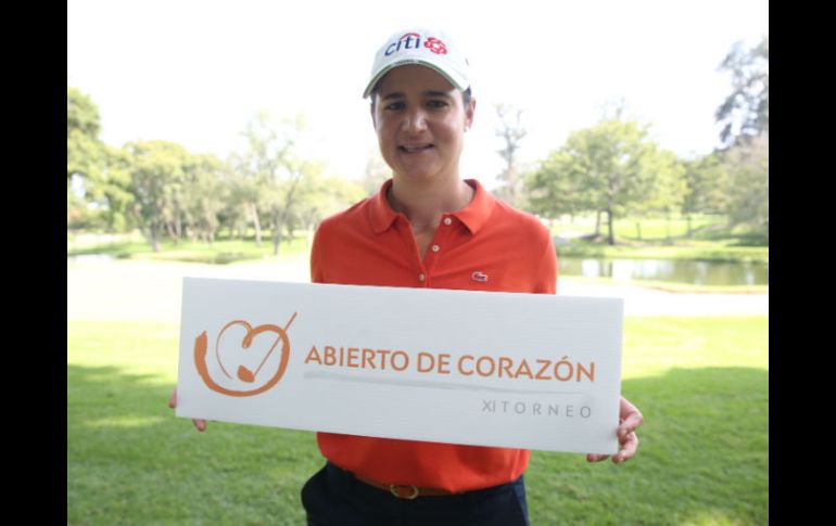 La golfista participa en la XI edición del Torneo A Corazón Abierto, en el Guadalajara Country. EL INFORMADOR / R. Tamayo