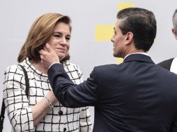 Peña Nieto reconoció la labor de Arely Gómez al mando de la Procuraduría General de la República. SUN / ARCHIVO