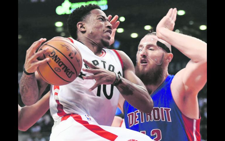 DeMar DeRozan. El #10 impuso un récord personal con 17 encestes de campo en 27 disparos. AP /