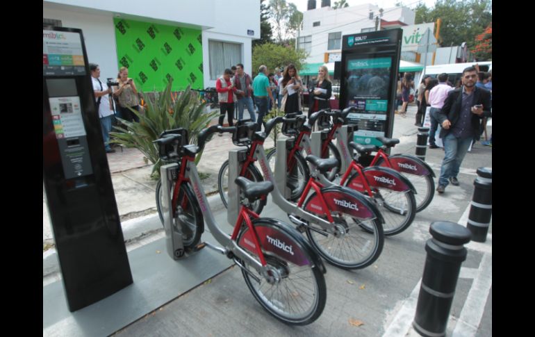 Como parte de la segunda etapa de MiBici se incorporaron 120 estaciones con 840 bicicletas. EL INFORMADOR / F. Atilano