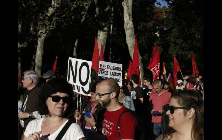 Bajo el lema Ante la mafia, democracia, la movilización fue convocada por grupos sociales afines a la izquierda. NTX / J. Rojas