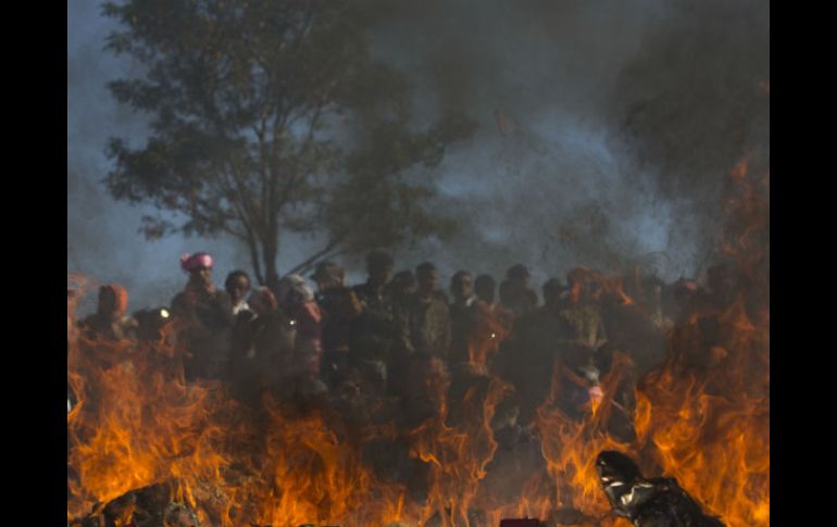 Las imágenes muestran rastros de incendios que coinciden con las denuncias de organizaciones locales. AP / ARCHIVO