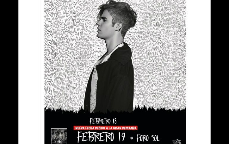 Justin Bieber llevará a la Ciudad de México y Monterrey su 'Purpose World Tour'. TWITTER / @ocesa_pop