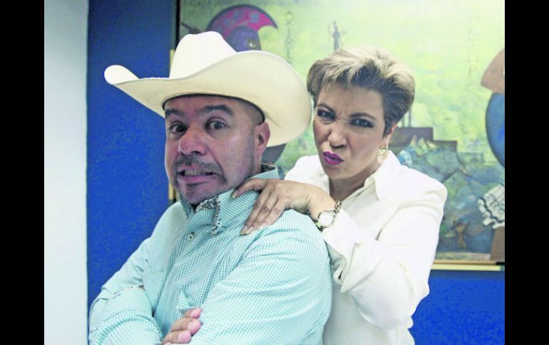 Los comediantes Edson Zúñiga “El Norteño” y Cessy Casanova compartirán el escenario del Teatro Galerías. EL INFORMADOR / E. Barrera