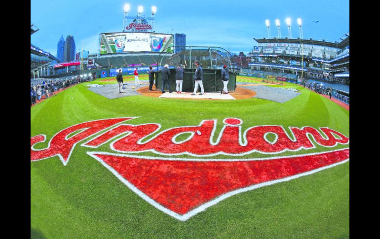 Progressive Field. La casa de los Indios verá coronarse al campeón de la Serie Mundial. AP / J. Puskar